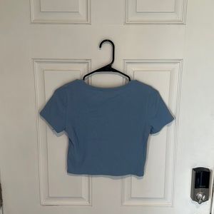 Blue Crop Top
